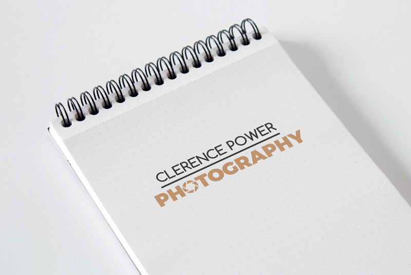 Clerence Power Photography Logo Sketchbook