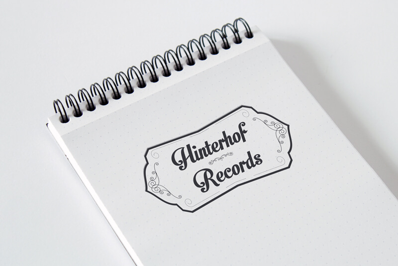 Hinterhof Records Logo Sketchbook